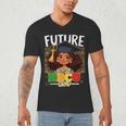 Future HBCU Grad Afro Girl College Graduation Kids Men's V-Neck T-Shirt