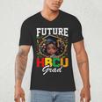Future HBCU Grad Girl HBCU Toddler Kids Graduation Men's V-Neck T-Shirt