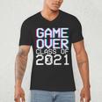 Game Over Class Of 2021 Video Games Graduation Gamer Men's V-Neck T-Shirt