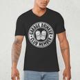 Garage Drinker Club Member Day Drinking Dad Beer Garage Men's V-Neck T-Shirt