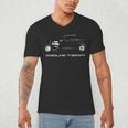 Gasoline Therapy Automotive Nostalgia Vintage Hotrod Car Men's V-Neck T-Shirt