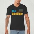 Gelt Father Hanukkah Menorah Jewish Dad Pajamas Men's V-Neck T-Shirt