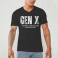 Gen X Caffeine Sarcasm 90s Nostalgia Men Women Graphic Men's V-Neck T-Shirt