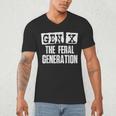 Gen X The Feral Generation Generation X Gen Xer Nostalgia Men's V-Neck T-Shirt