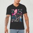 Gender Reveal Party Shirt Mermaid Or Pirate Dad Wants Pirate Men's V-Neck T-Shirt