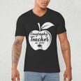 Geography Teacher Est 2018 School GraduationShirt Men's V-Neck T-Shirt