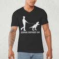 German Shepherd Dad Dinosaur GSD Owners Father's Day Men's V-Neck T-Shirt German Shepherd Dad Dinosaur GSD Owners Father's Day Men's V-Neck T-Shirt