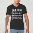 Girl Father's Day Daddy & Dad Of Girls Outnumbered Men's V-Neck T-Shirt