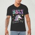 Girls Class Of 2041 Magical Unicorn Graduation Cap Men's V-Neck T-Shirt