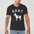GOAT Number 14 Greatest Of All Time Dad Joke Men's V-Neck T-Shirt