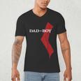 God Of Boy Dad Video Game Tshirt Father's Day Edition Men's V-Neck T-Shirt