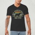 Golden Retriever Dad Dog Shirt Fathers Day Doggy Men's V-Neck T-Shirt