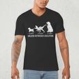 Golden Retriever Mom Dad Puppy Dog Owner Dog Lover Men's V-Neck T-Shirt