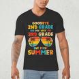 Goodbye 2nd Grade Graduation To 3rd Grade Hello Summer Kids Men's V-Neck T-Shirt