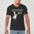Goose Reading 67 Six Seven Meme Teacher Book Lover Men's V-Neck T-Shirt