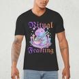 Goth Capybara Ramen Ritual Feasting Soft Introvert Art Men's V-Neck T-Shirt Goth Capybara Ramen Ritual Feasting Soft Introvert Art Men's V-Neck T-Shirt