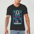 Gothic Girl Tarot Card Introverted Reader And Reading Men's V-Neck T-Shirt Gothic Girl Tarot Card Introverted Reader And Reading Men's V-Neck T-Shirt