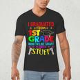 I Graduated From 1st Grade Graduation Matching Student Men's V-Neck T-Shirt
