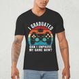 I Graduated Can I Unpause My Game Now Retro Graduation Men's V-Neck T-Shirt