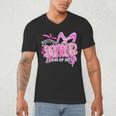 Graduation 2027 Senior 2027 Class Of 2027 Coquette Pink Girl Men's V-Neck T-Shirt