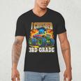 Graduation 3rd Grade Monster Truck Boys I Crushed Grad Men's V-Neck T-Shirt