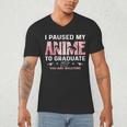 Graduation 5th 6th 8th Grade Class 2023 Anime Graduate Girls Men's V-Neck T-Shirt