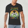 Graduation 5th Grade Level Complete Gamer Class 2021 Gaming Men's V-Neck T-Shirt