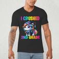 Graduation I Crushed 2nd Grade Unicorn Girls Grad Magical Men's V-Neck T-Shirt
