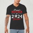 Graduation Proud Brother Of A 2024 Senior Baseball Player Men's V-Neck T-Shirt