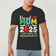 Graduation Proud Mom Of 2025 Kindergarten Graduate Men's V-Neck T-Shirt