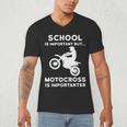 Graduation Shirt For Dirtbike Motocross Riders Men's V-Neck T-Shirt