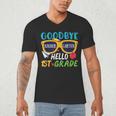 Graduation Shirt Goodbye Kindergarten Hello 1st Grade School Men's V-Neck T-Shirt