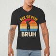 Graduation Six Seven Bruh Dabbing 67 Meme 6 7 Boys Kids Men's V-Neck T-Shirt