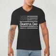 Grateful Dad Father's Day Papa Daddy Best Dad Men's V-Neck T-Shirt Grateful Dad Father's Day Papa Daddy Best Dad Men's V-Neck T-Shirt