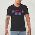 Grateful Dads World's Greatest Dad Fathers Day Men's V-Neck T-Shirt Grateful Dads World's Greatest Dad Fathers Day Men's V-Neck T-Shirt