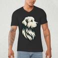 Great Pyrenees Pyr Minimalist Simple Dog Mom Dad Boys Girls Men's V-Neck T-Shirt