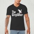 The Greyfather African Grey Parrot Lovers Bird's Dad Men's V-Neck T-Shirt The Greyfather African Grey Parrot Lovers Bird's Dad Men's V-Neck T-Shirt