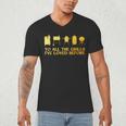 Grilling Art For Men Dad Barbecue Meat Smoking BBQ Men's V-Neck T-Shirt