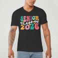 Groovy Senior Class Of 2026 My Last First Day Graduation 26 Men's V-Neck T-Shirt