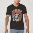 Handheld Gamer Retro Portable Console Nostalgia Men's V-Neck T-Shirt