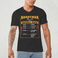 Handyman Hourly Rate Fathers Day Dad Men's V-Neck T-Shirt Handyman Hourly Rate Fathers Day Dad Men's V-Neck T-Shirt