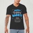 Happy Birthday Daddy Dad Birthday Bday Costume Family Party Men's V-Neck T-Shirt