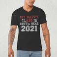 My Happy Class Is Outta Here 2021 Shirt Graduation Men's V-Neck T-Shirt