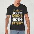 Happy It's My Dad's 50th Birthday 1975 50 Years Old Men's V-Neck T-Shirt