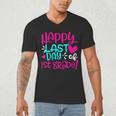 Happy Last Day Of First 1st Grade Teacher Student Graduation Men's V-Neck T-Shirt