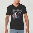 Happy Valentines Day Self Introvert Humor Antisocial Men's V-Neck T-Shirt