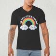 I Hate Everybody Rainbow Sarcastic Grumpy Introvert Men's V-Neck T-Shirt I Hate Everybody Rainbow Sarcastic Grumpy Introvert Men's V-Neck T-Shirt