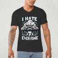 I Hate Everyone Introvert Anti-Social Dark Humor Men's V-Neck T-Shirt I Hate Everyone Introvert Anti-Social Dark Humor Men's V-Neck T-Shirt
