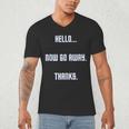 Hello Now Go Away Thanks Joke Introvert Attire Men's V-Neck T-Shirt