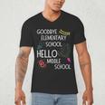Hello Middle School Graduation Elementary School T-Shirt Men's V-Neck T-Shirt